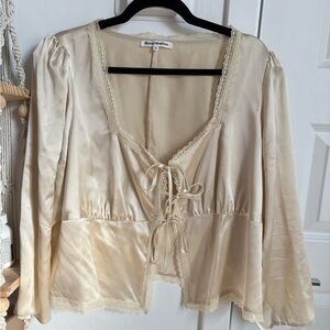 Reformation Lucinda Silk top ES